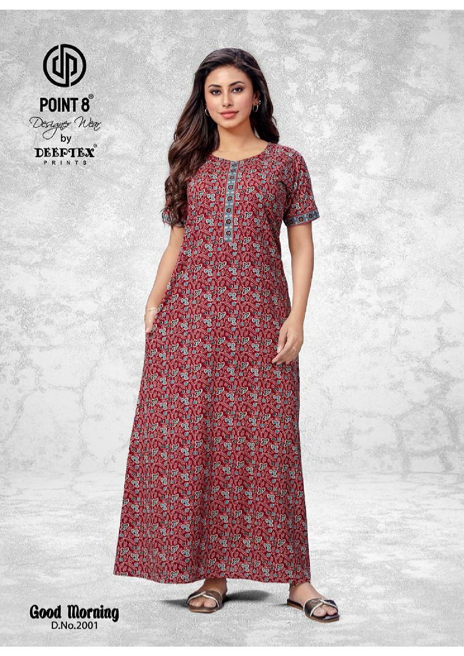 Good Morning Vol 2 By Deeptex Cotton Printed Night Wear Nighty Surat Wholesale Market